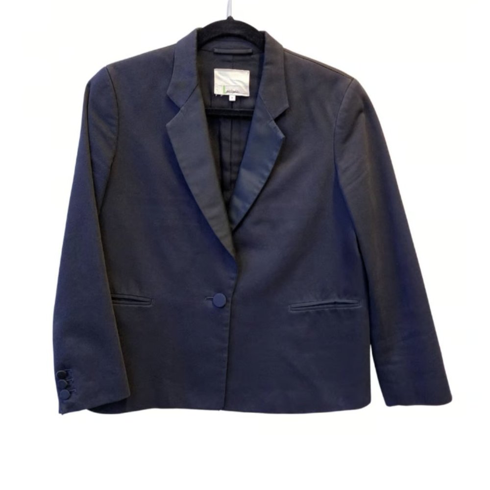 3.1 green Phillip Lim Women’s Black One-Button Blazer sz 8